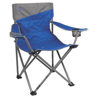 Oversized Coleman Big N tall Quad Chair with 600 lb. weight capacity and cushioned seat and back.